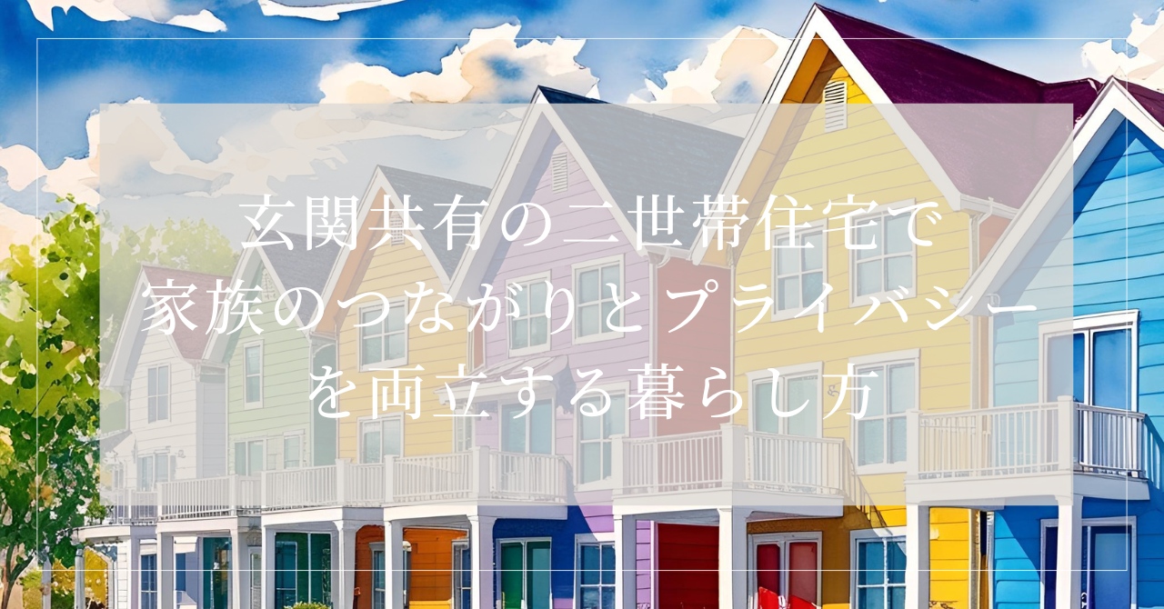 二世帯住宅 玄関共有